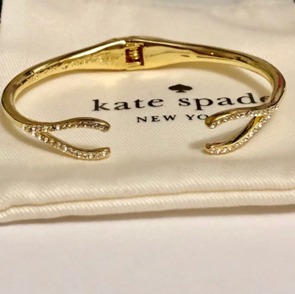 kate spade Jewelry - ⭐Kate Spade Dainty Sparklers WishboneCuff Bracelet